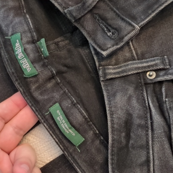 Wild Fable x Target Charcoal Denim Wide Leg Flare Jeans Back To School Sz 0 - Picture 6 of 7